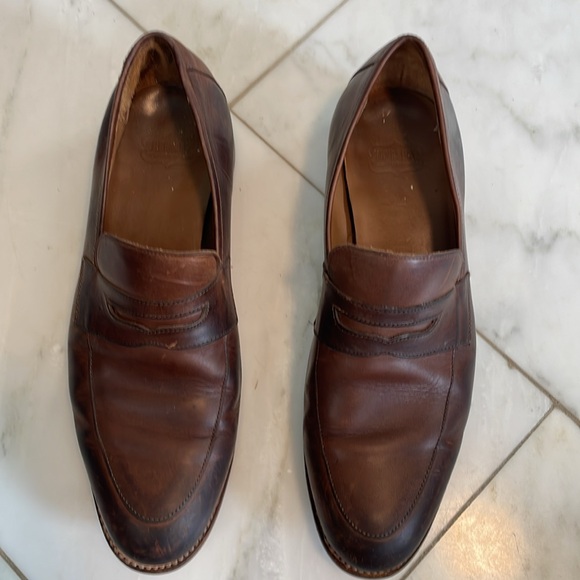Thursday boot company size 11 men brown leather penny loafers already broken in! - Picture 3 of 10
